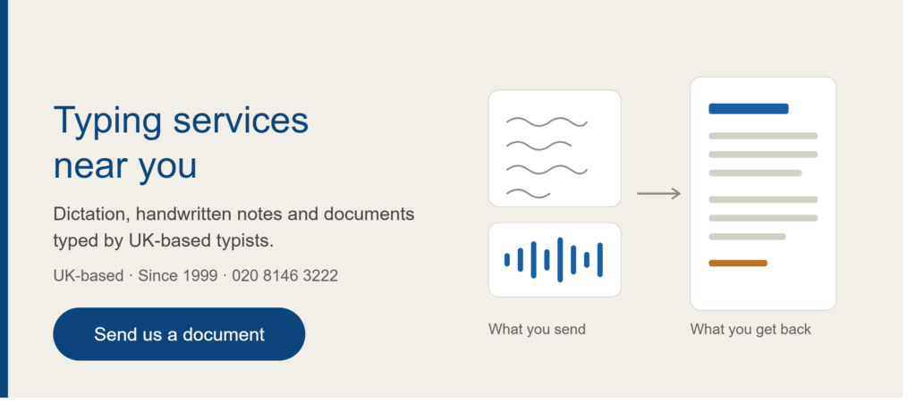 Typing Services Near You